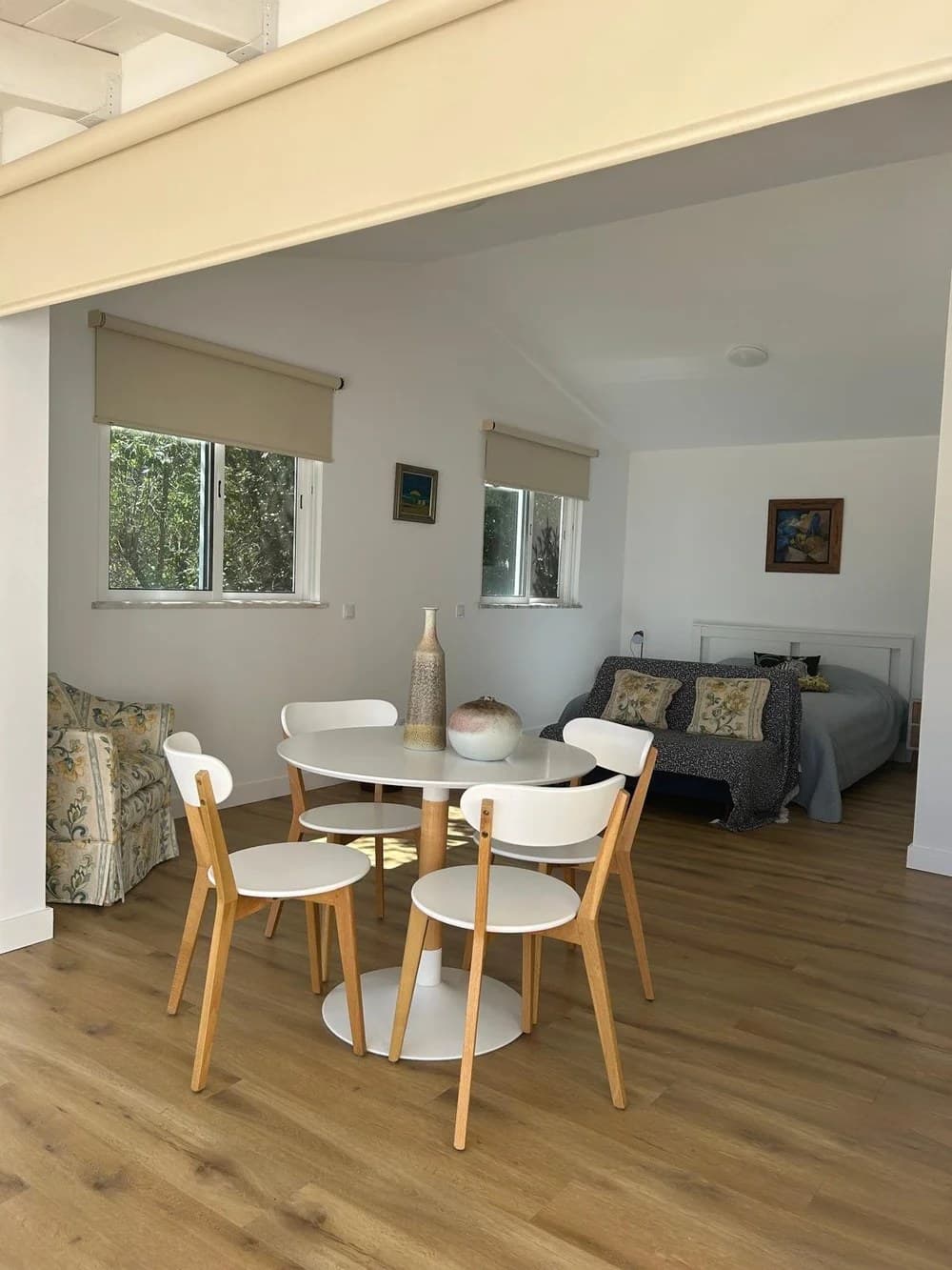 Open-plan interior of Casa Azul